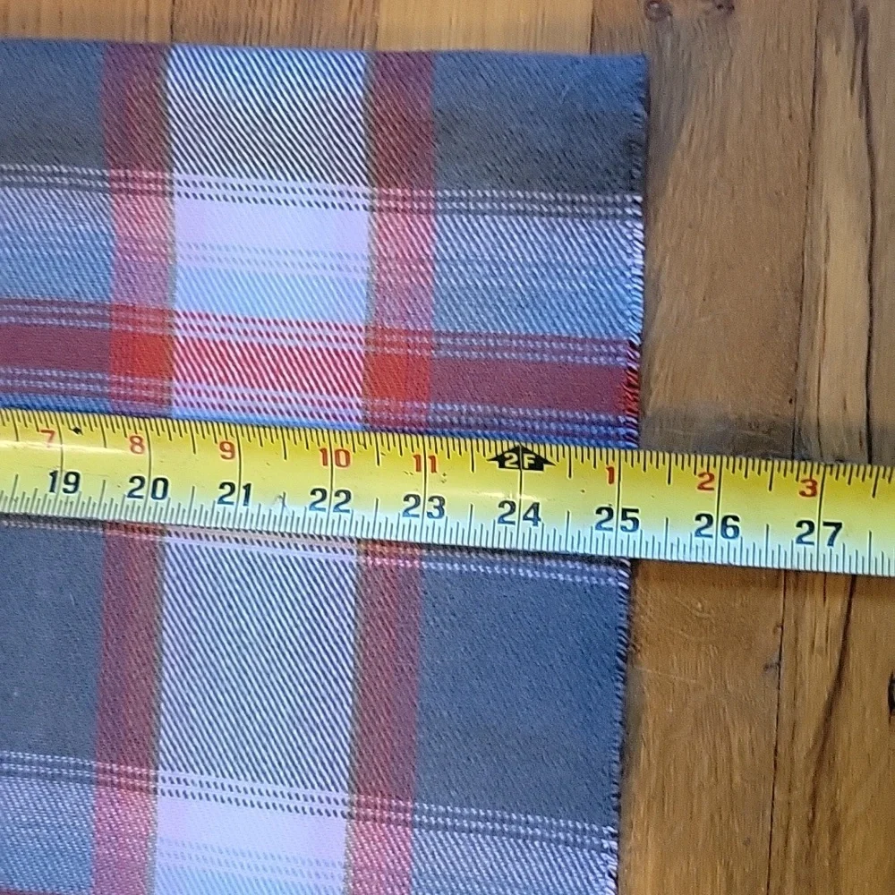 Classic oversized pink gray Plaid Scarf wrap